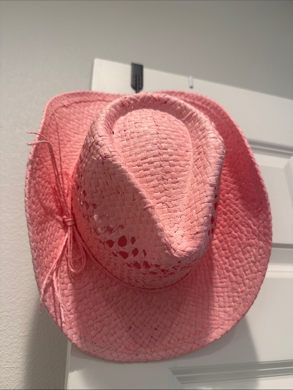 Pink Straw Cowboy Hat - girls Fashion Accessory